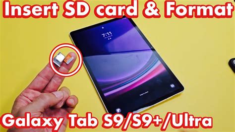 how to use sd card on samsung tablet|Galaxy Tab S9/S9+/Ultra: How to Insert SD Card & Format.